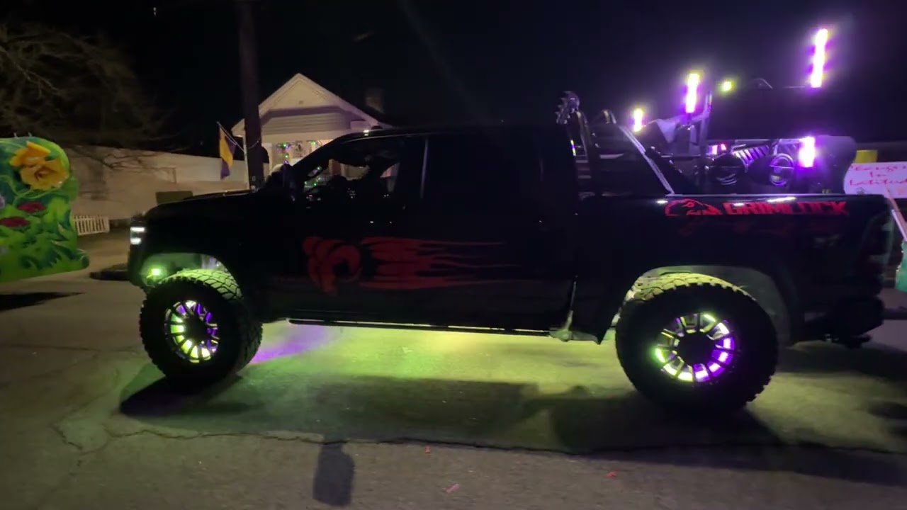 Dodge Ram Supercharged TRX with rock lights, wheel lights and whip lights