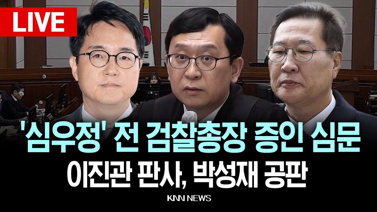 🔴LIVE [생중계] 이진관 판사 '내란 가담 혐의' 박성재 재판, 심우정 전 검찰총장 증인 심문 | 이 시각 서울중앙지법 / KNN