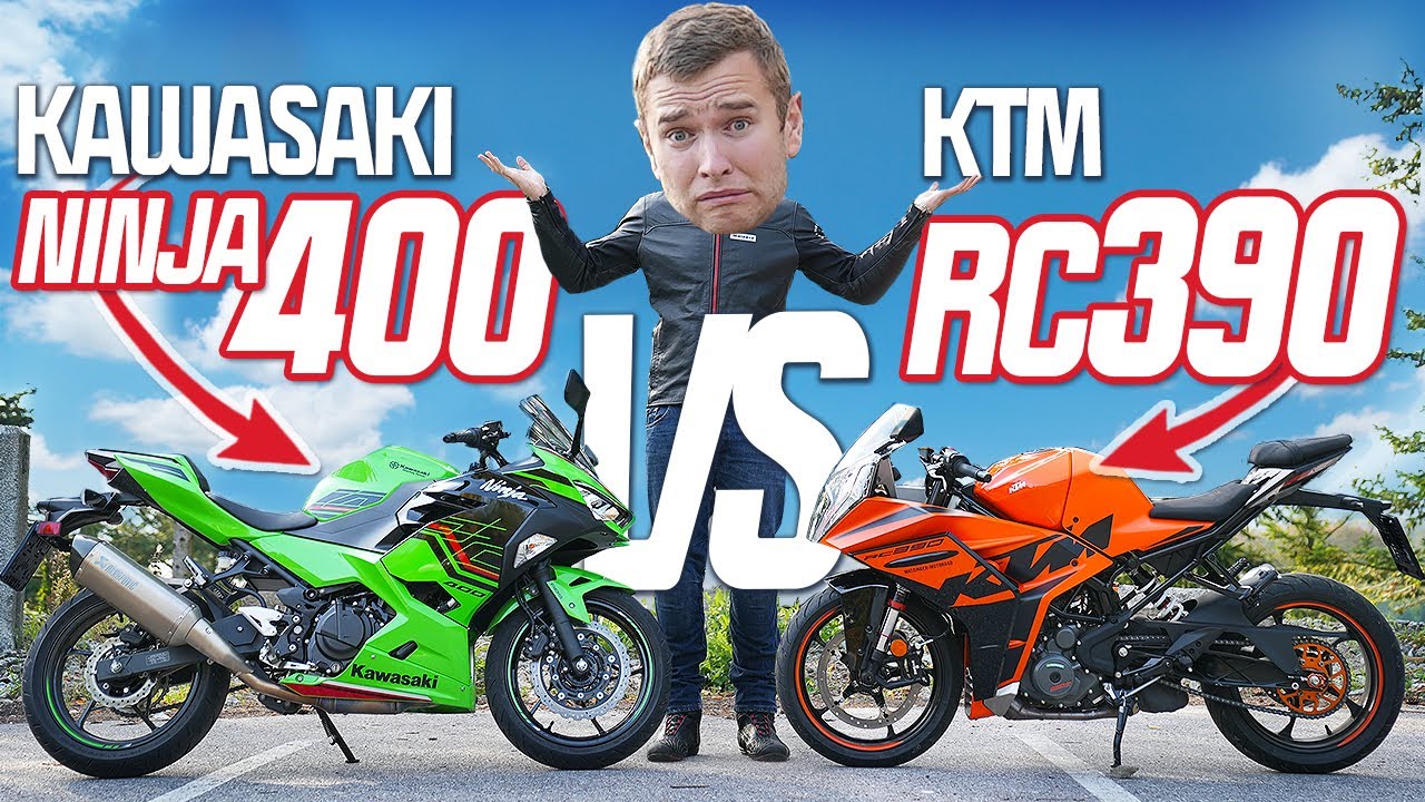 KTM RC390 2023 VS KAWASAKI NINJA 400 2023 MOTORRAD VERGLEICH
