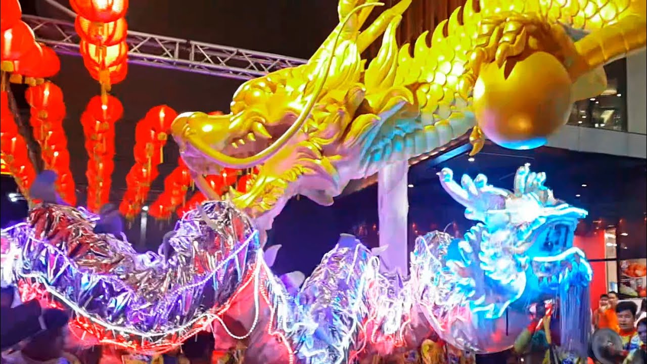 FestivalSurasanV l ChineseNewYear, I'm China Town, Thai ตรุษจีนไอแอมไชน่าทาวน์  แห่มังกรเรืองแสง