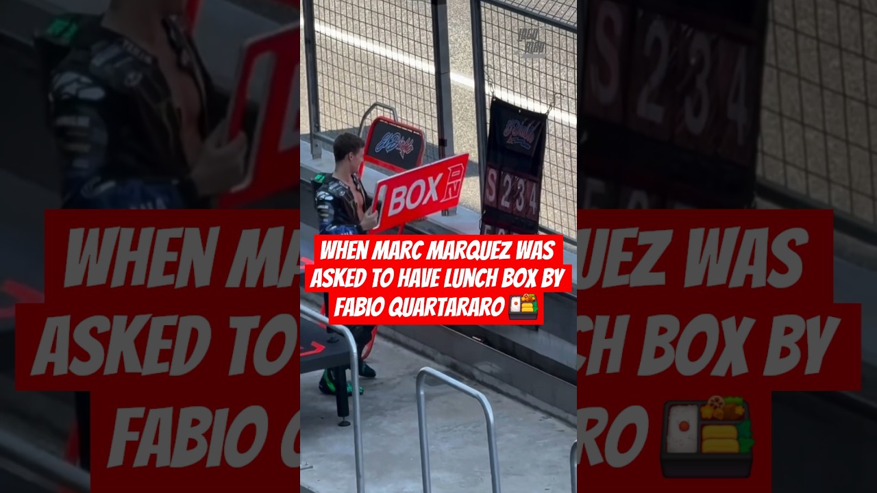 When Marc Marquez was asked to have lunch box by Fabio Quartararo #motogp #shorts