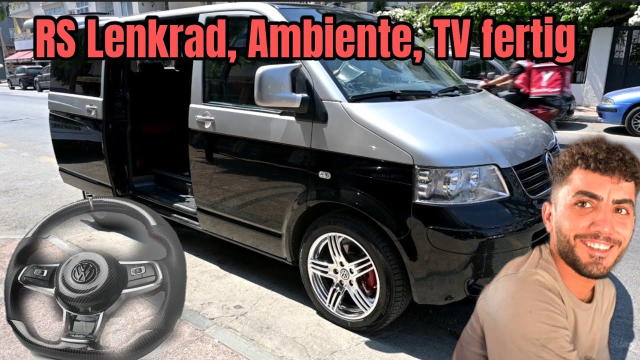 Lenkrad, Ambiente, 3600 Kilometer nach Deutschland.VW  T5