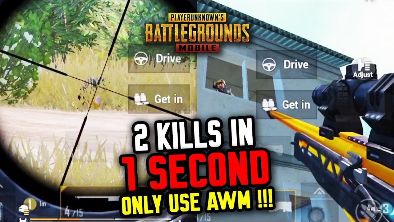 GOKIL !! 2 KILLS DALAM 1 DETIK CUMA PAKE AWM !!! - PUBG MOBILE INDONESIA