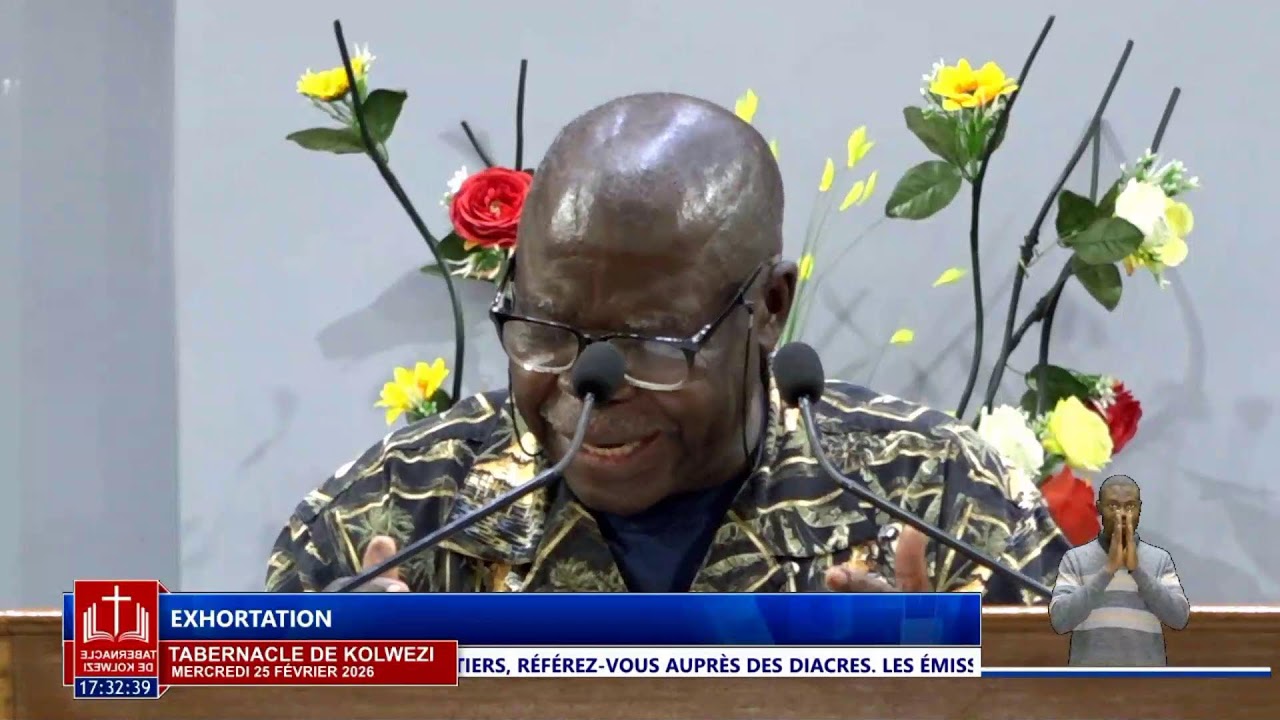 Mercredi 25  Février 2026, Frère  YAVA Ricardo '' L'heure de se réveiller du sommeil ''