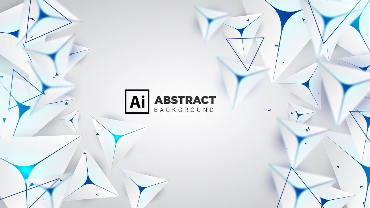 How to make Abstract 3D Triangle Shapes Background in Adobe Illustrator