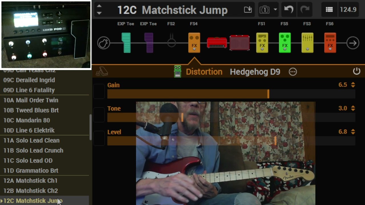 Line 6 Pod Go - Default Preset run through PT2.