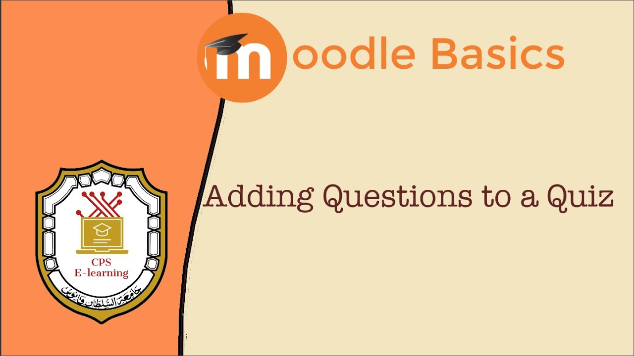 Adding Questions to a Quiz