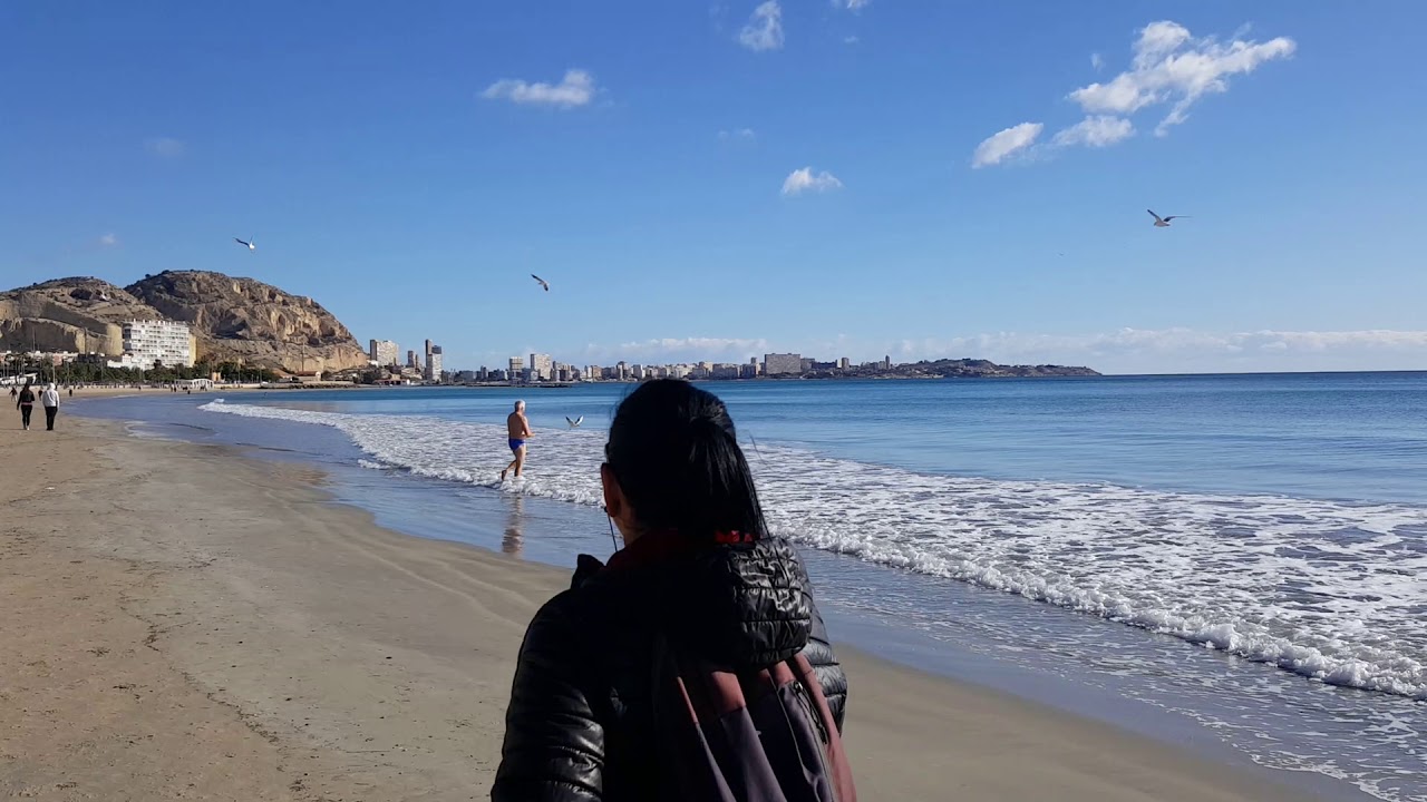 Alicante beach February (Winter) 2