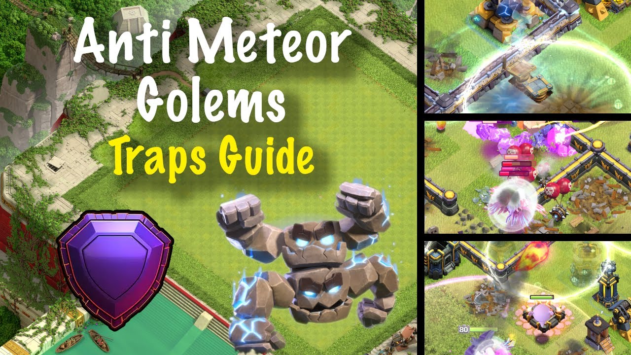 How to BAIT Meteor Golems! (Clash of Clans)