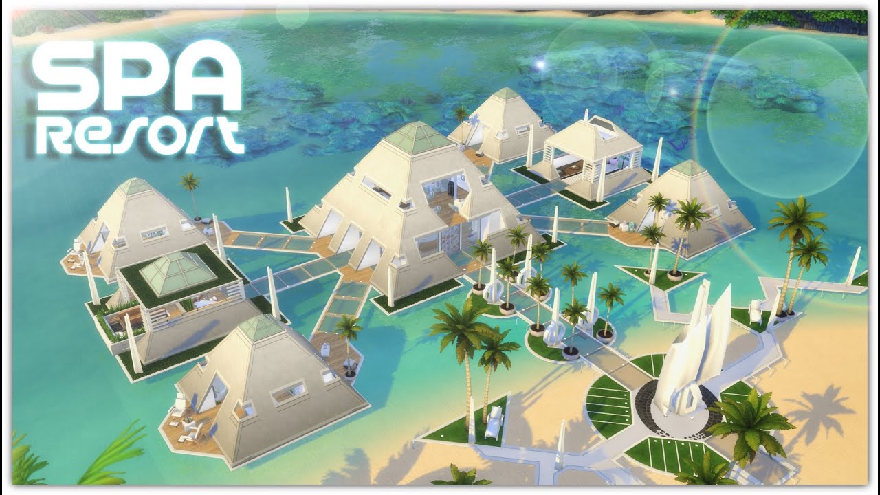 Futuristic Spa Resort | NO CC | The sims 4 speed build 2020 | RGR Gaming