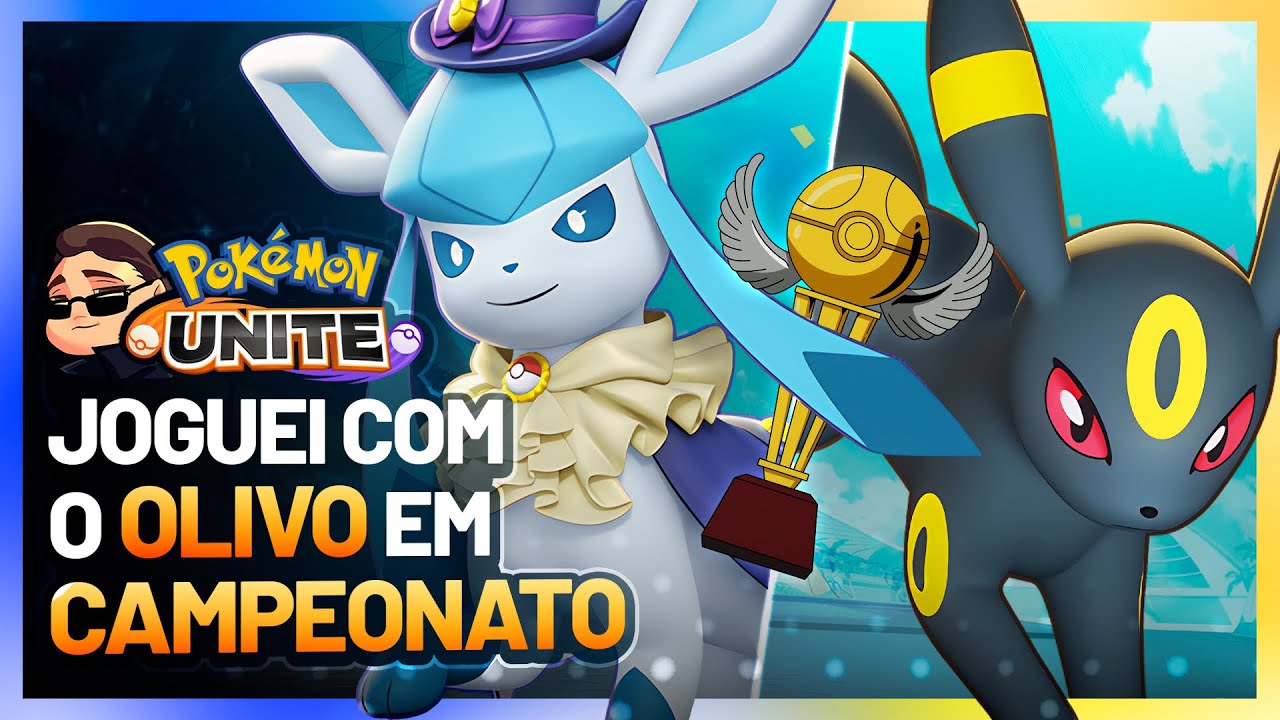JOGUEI UM CAMPEONATO COM O OLIVOTEC! Pokemon Unite Glaceon Gameplay