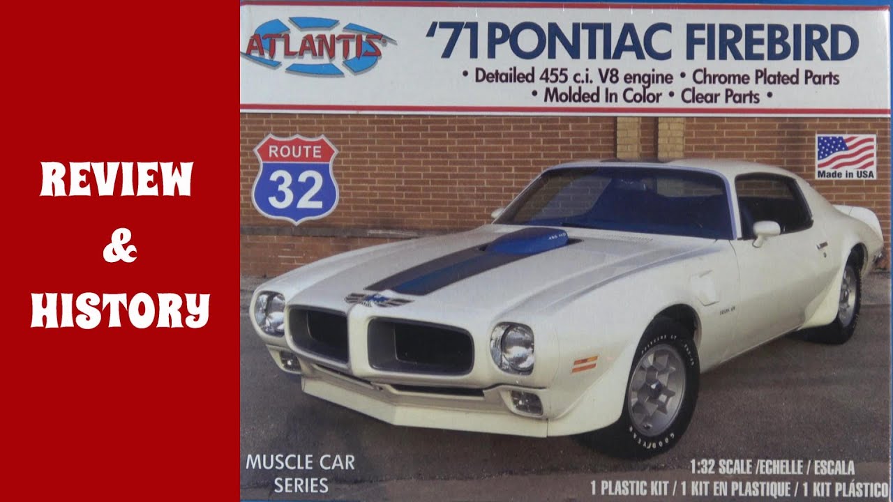 👀 Atlantis / Monogram 71' Pontiac Firebird History and Review Scale Model Kit | ASMR 😎