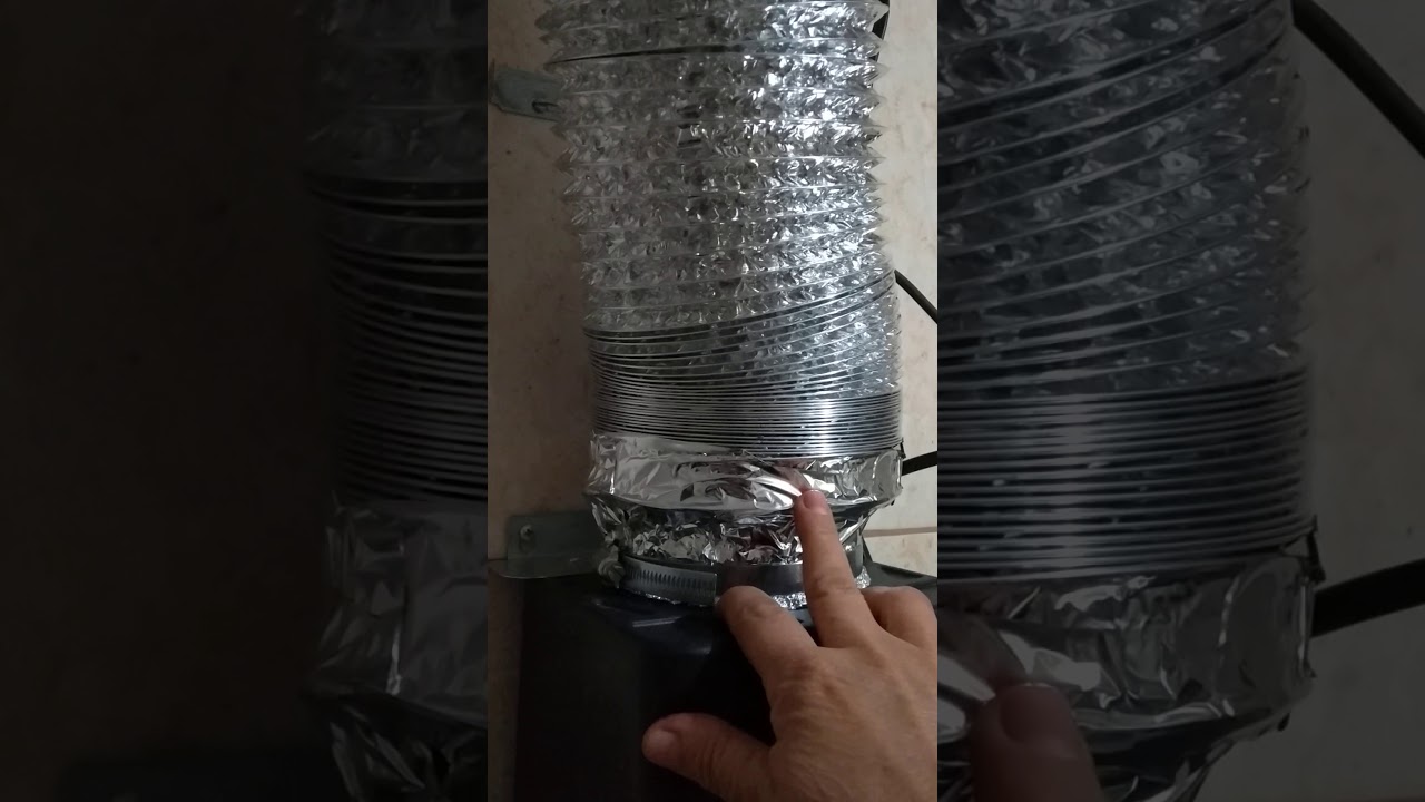 Instalando o duto flexível na coifa