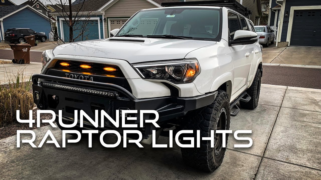 Raptor Lights (Grille Lights) on a 2016 Toyota 4Runner
