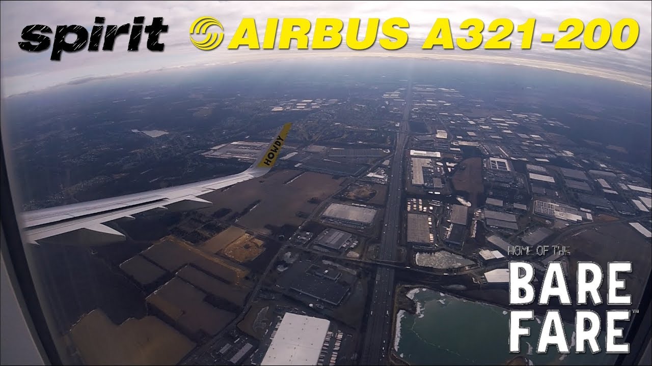 Spirit Airlines Airbus A321-200 ILS 4R Approach and Landing at Newark Liberty Int'l Airport