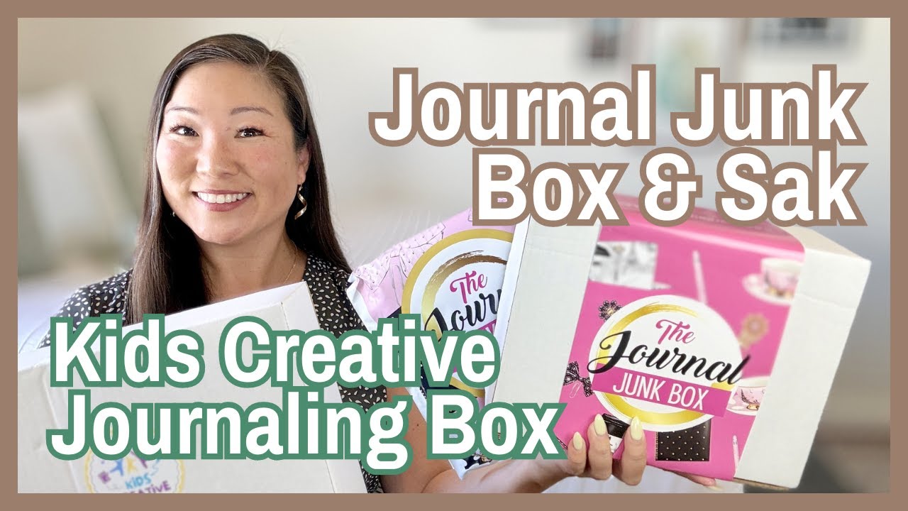 Journal Junk Box & Sak (Coffee Theme) and Kids Creative Journaling (Earth Day) Box | April 2024