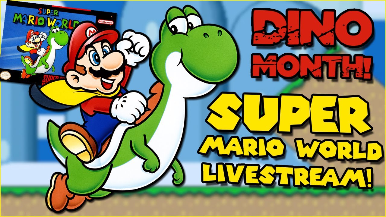 DINO MONTH! Super Mario World (SNES) Livestream!