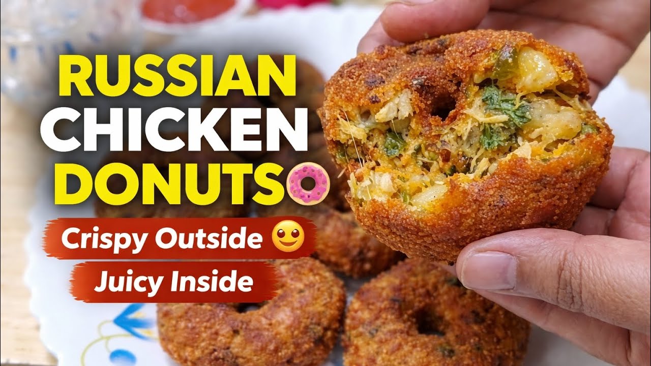 Crispy Russian Chicken Donuts 😍 Ramzan Special Iftar Recipe | Better Than Market!