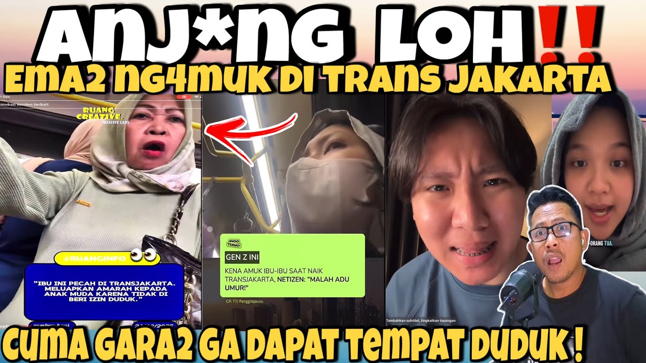 BIKIN MALU‼️MAK INI NG4MUK2 GEGARA GA DAPAT TEMPAT DUDUK - AUTO DI RUJ4K NETI WKWK