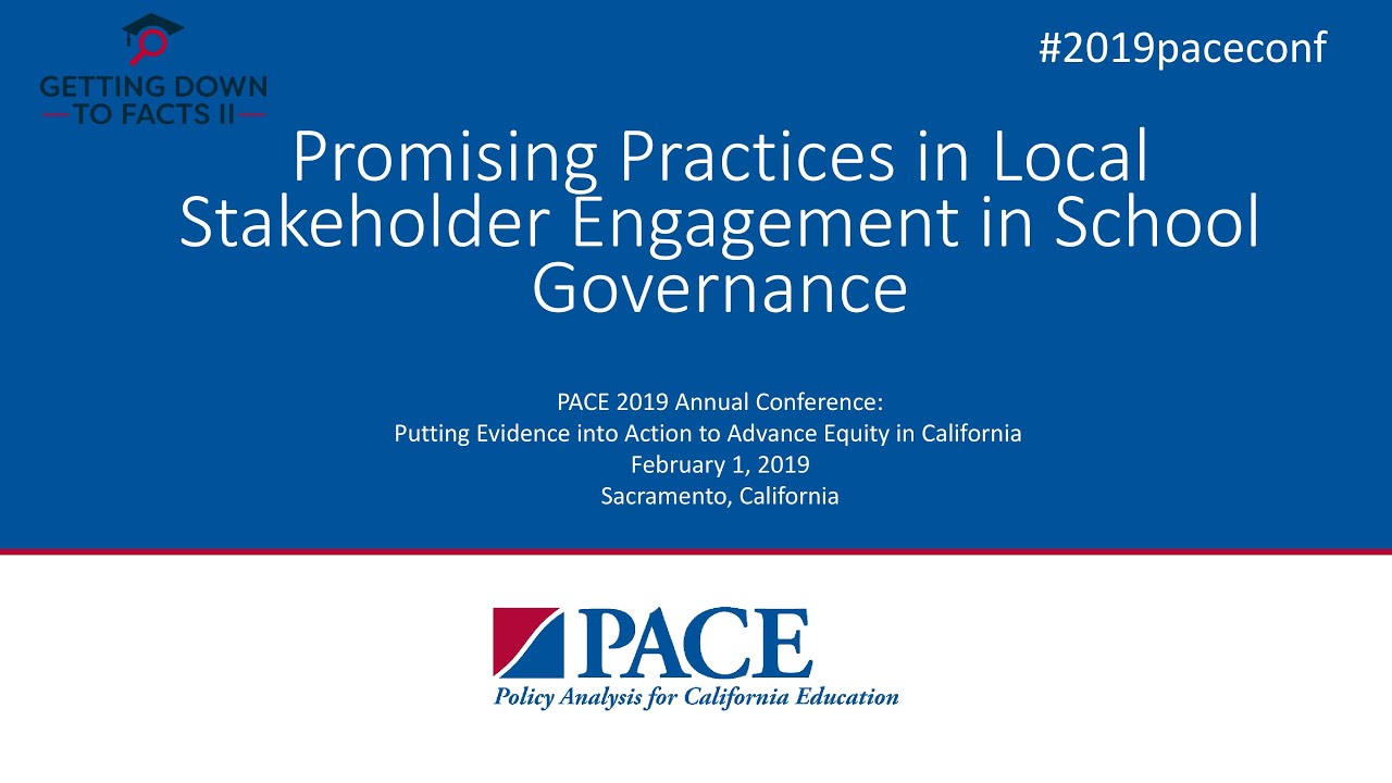 PACE | Promising Practices in Local Stakeholder Engagement in School Governance