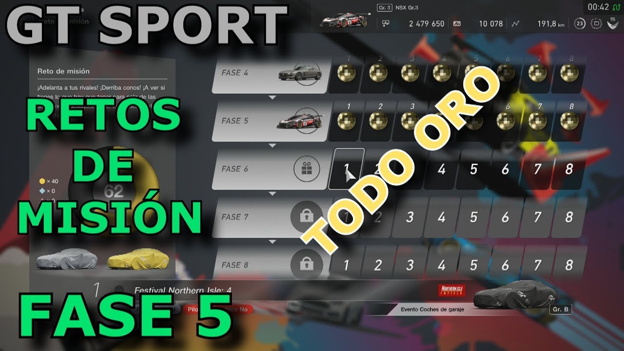 GT SPORT//TODO EN ORO//RETOS DE MISIÓN FASE 5