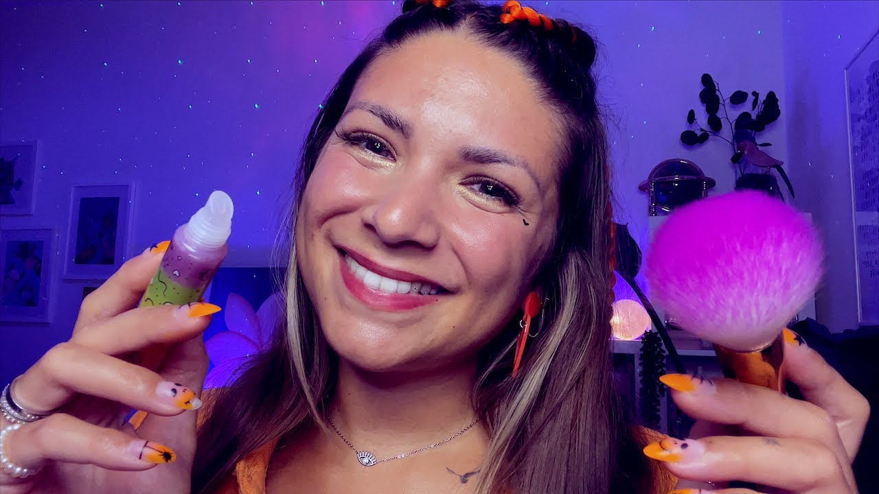 ASMR Deluxe Beauty Sleep - Autumn Skincare and Halloween Makeup - German/Deutsch