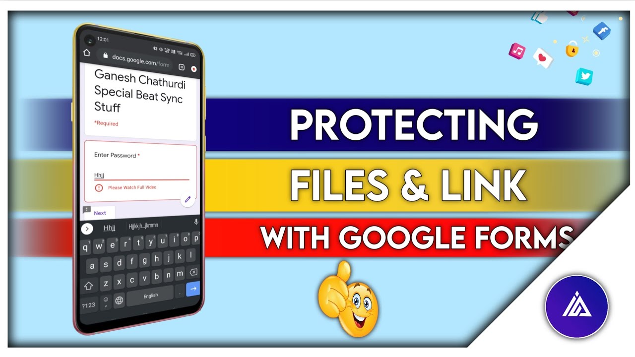 How To Protect Files And Links With Password || Google Forms Using Tutorial || Protecting Links ||