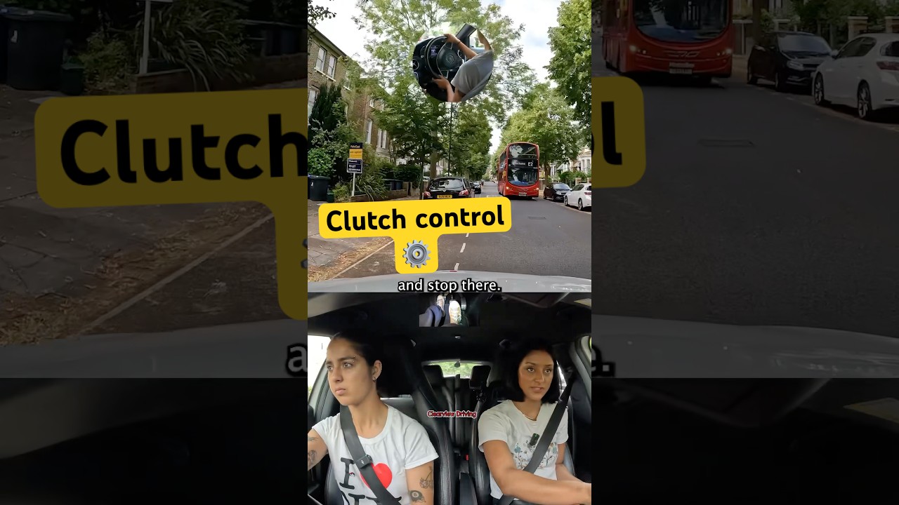 How to use SLOW clutch control #driving #car #manual #clutch #gear #control #learn #howto #london
