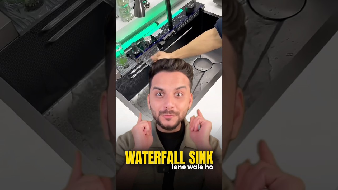 Buying waterfall sink l Waterfall sink l Waterfall kitchen sink l Best waterfall sink