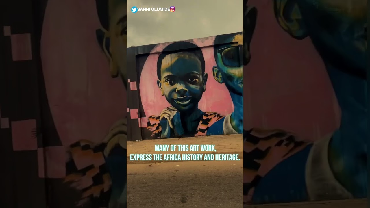 Africa's Longest Graffiti Cotonou, Benin Republic #shorts