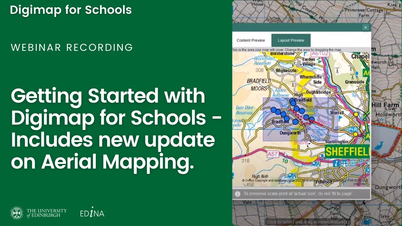 Getting Started with Digimap for Schools - Includes new update on Aerial Mapping.