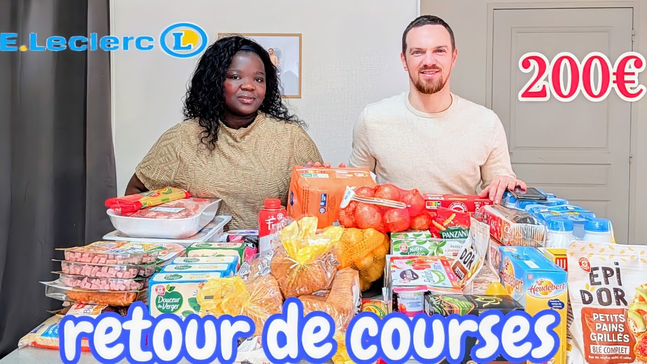 INFLATION : 200€ de courses chez Leclerc pour 6 personnes… voilà le résultat
