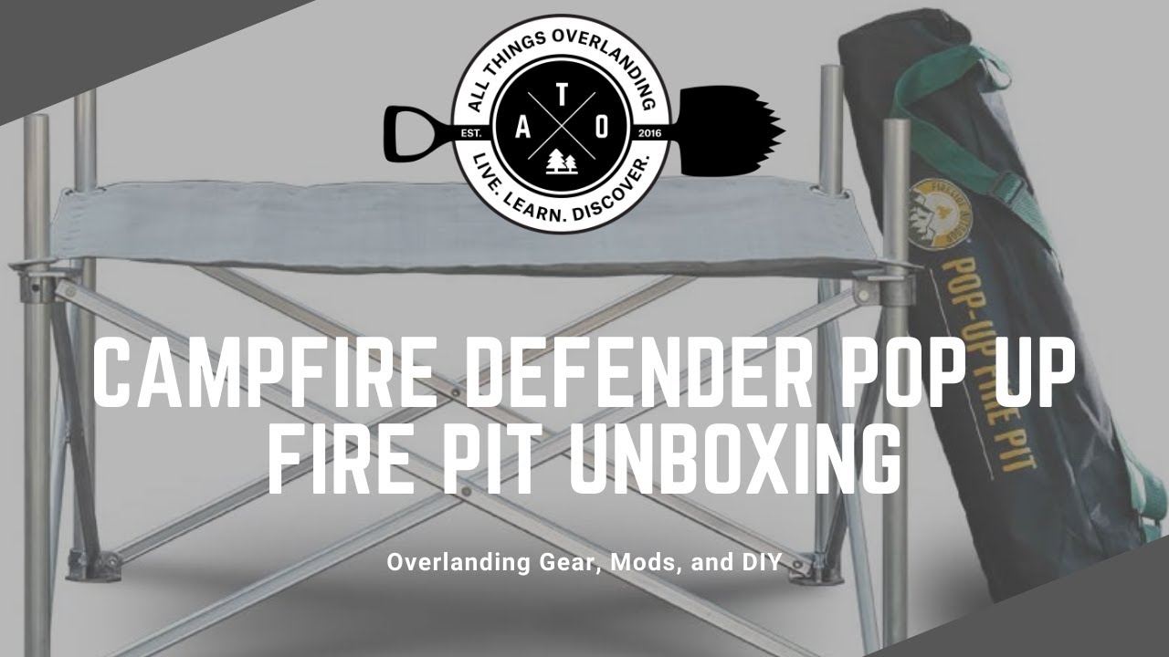 Распаковка/обзор складной костровой чаши Campfire Defender (портативная, для использования во вре...