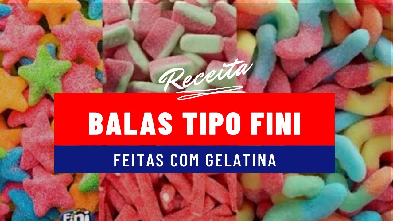 Receita Balas de Gelatina tipo FINI em CASA (SUPER FÁCIL)