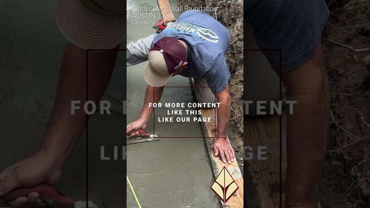 Austin, TX - Concrete Foundation Pour (Cinder Block Wall) #Landscaping #SneakPeek