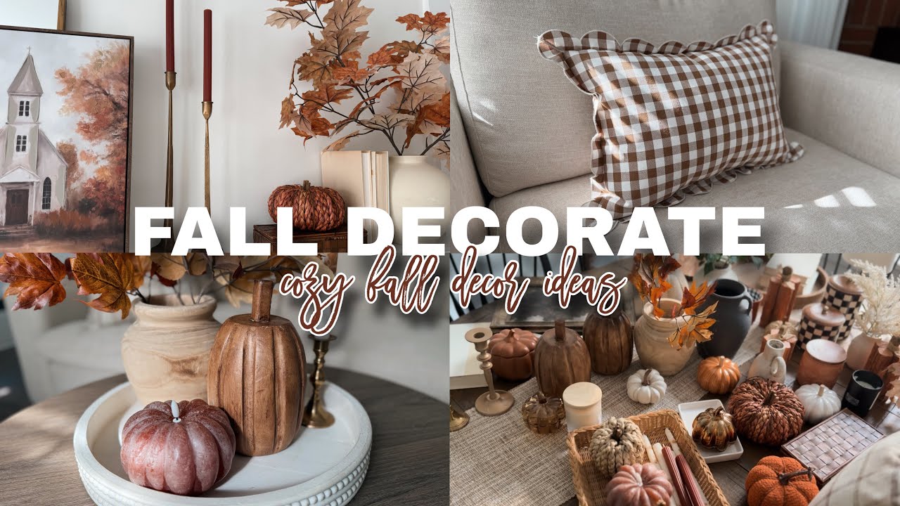 NEW!! 2025 FALL DECORATE WITH ME / DECORATING FOR FALL / FALL DECORATING IDEAS