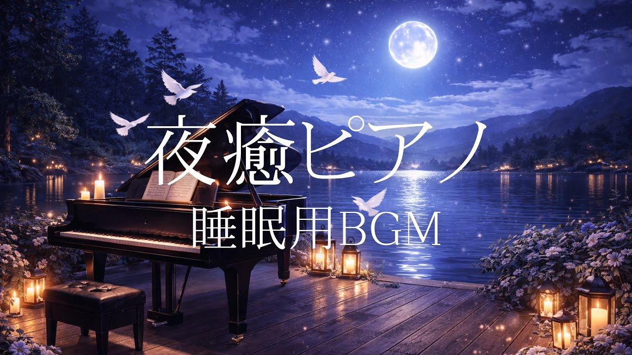 【夜癒ピアノ】眠る前に心を静める｜睡眠のためのやさしい音