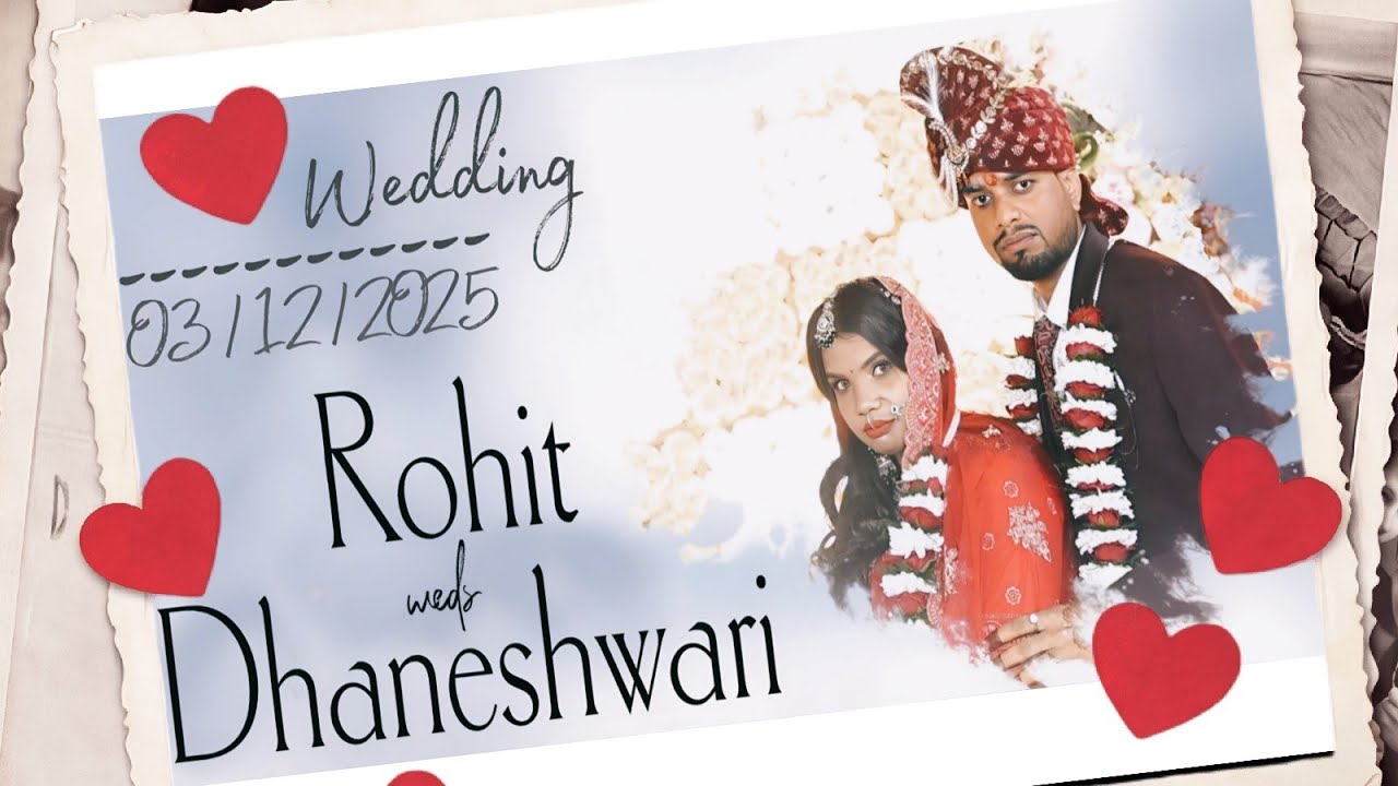 Rohit weds Dhaneshwari wedding on 03/12/2025