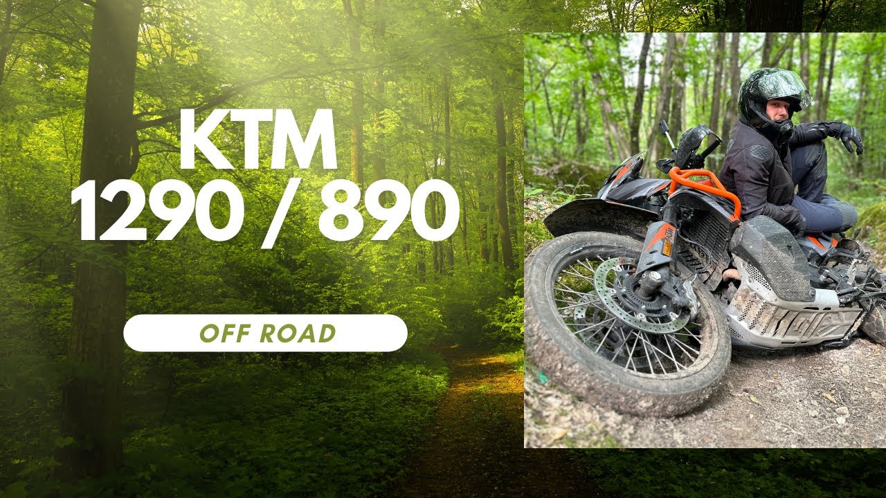 On découvre le off road (et son lot de chute) avec nos ktm 890 et 1290 sas.