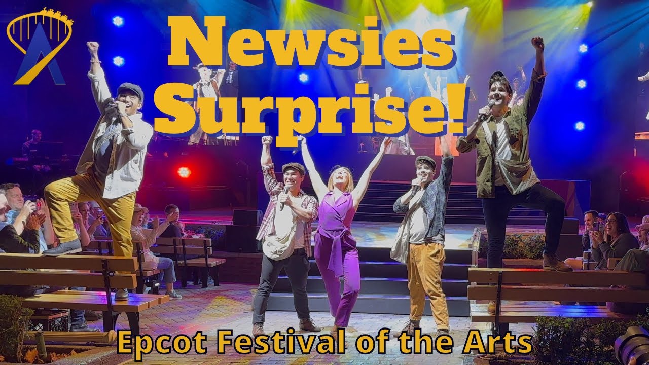 Heartwarming Surprise: Newsies Reunite for Kara Lindsay at Epcot’s Festival of the Arts