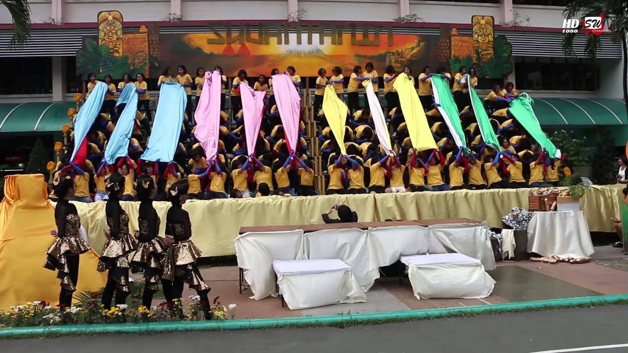 สแตนด์เชียร์สีเหลือง กีฬาประเพณีสตรีวิทยา ครั้งที่ 67 พ.ศ.2558