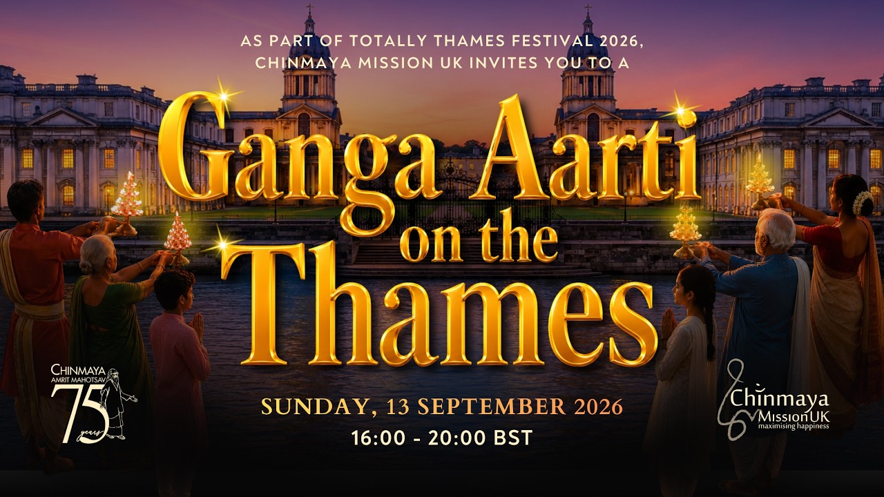 Ganga Arati on the River Thames  | Chinmaya Mission - Live performance - Live Stream
