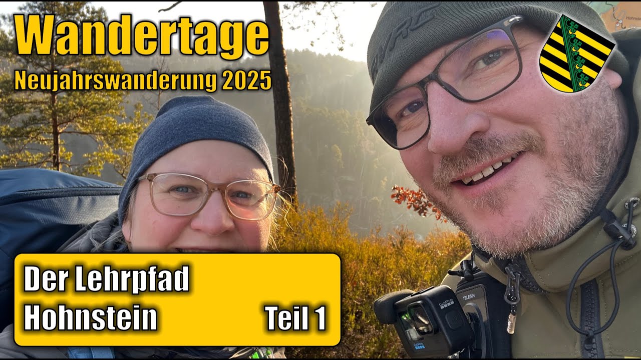 Neujahrswanderung 2025 | Lehrpfad Hohnstein #1 | Burg, Polenztal, Hockstein, Wolfsschlucht | S9 F5