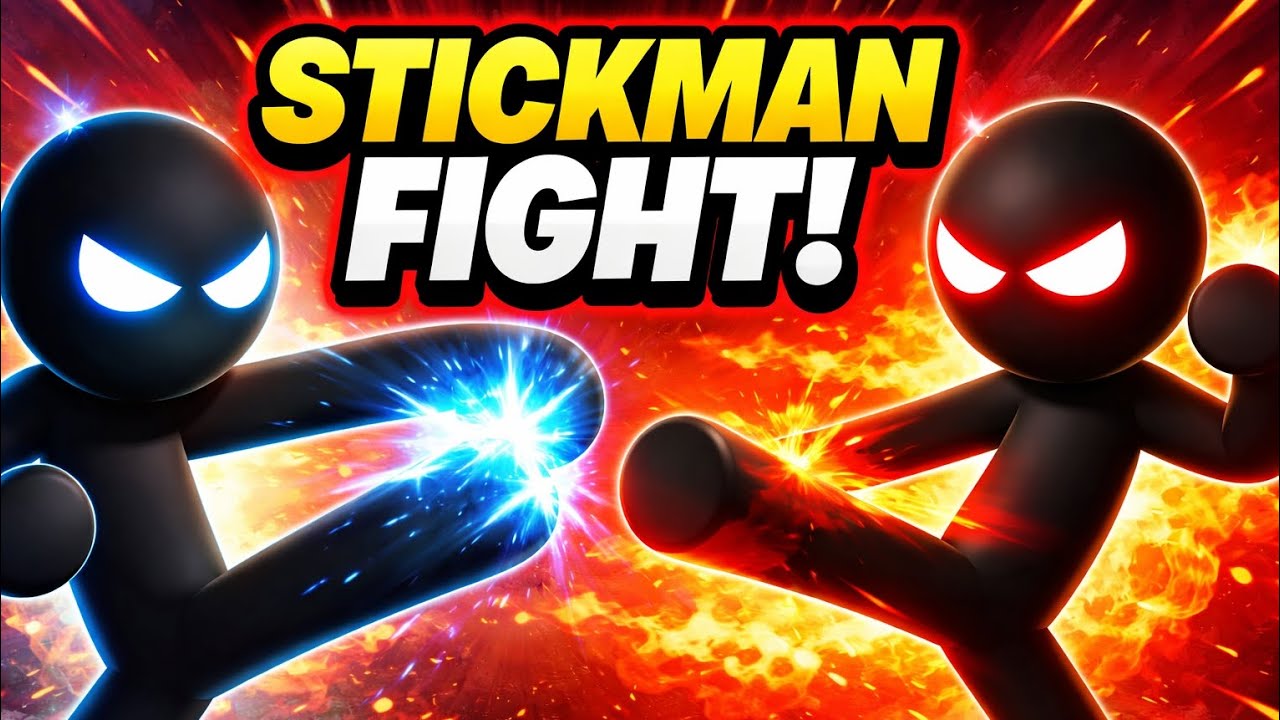 Stickman Fighting Game 🔥 Intense 2 Player Battle | Brother vs Brother