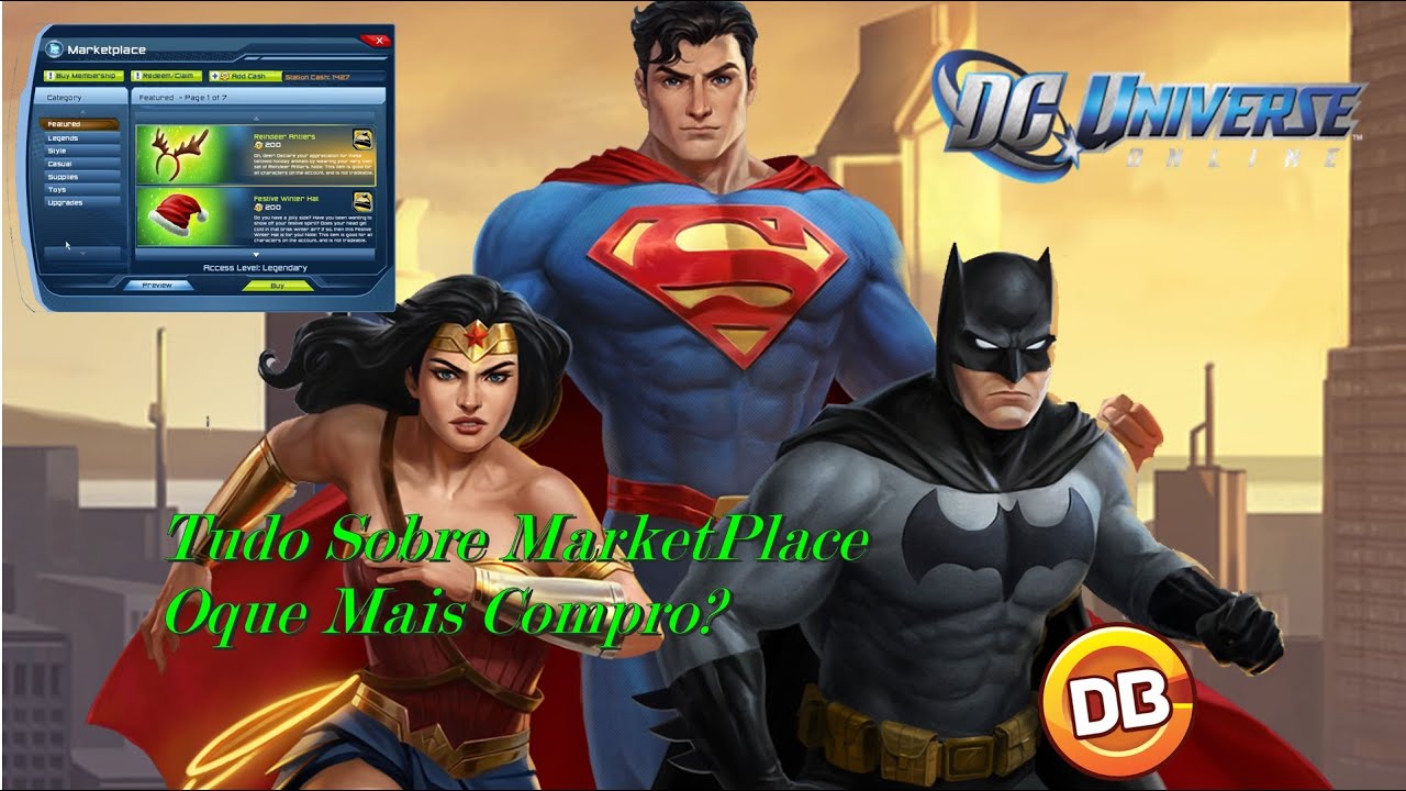DC Universe Online DCUO -MarketPlace e Oque eu Comprei?