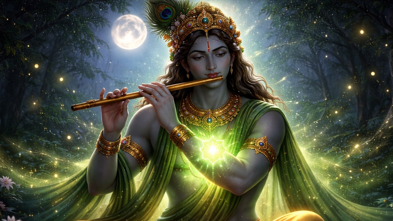 🌙 ಹೃದಯ ಚಿಕಿತ್ಸೆಗೆ ಕೃಷ್ಣ ಧ್ಯಾನ | Anahata Chakra Healing Music | Kannada Devotional