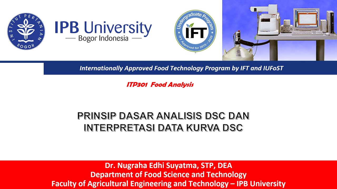 Prinsip Dasar Analisis DSC dan Interpretasi Kurva DSC | Interpretation of DSC Thermogram