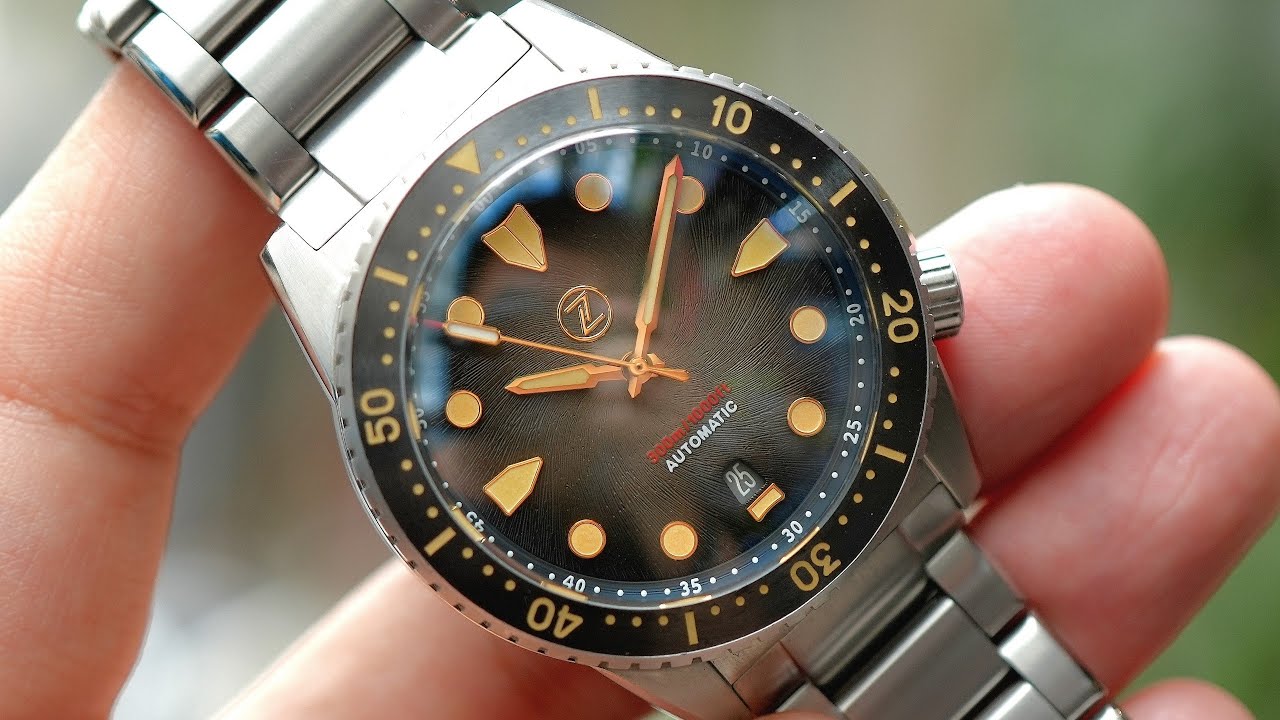 [ Rất Đẹp ] Zelos Mako V3 300 Titanium Vintage Black 40mm | ICS Authentic 0982298881
