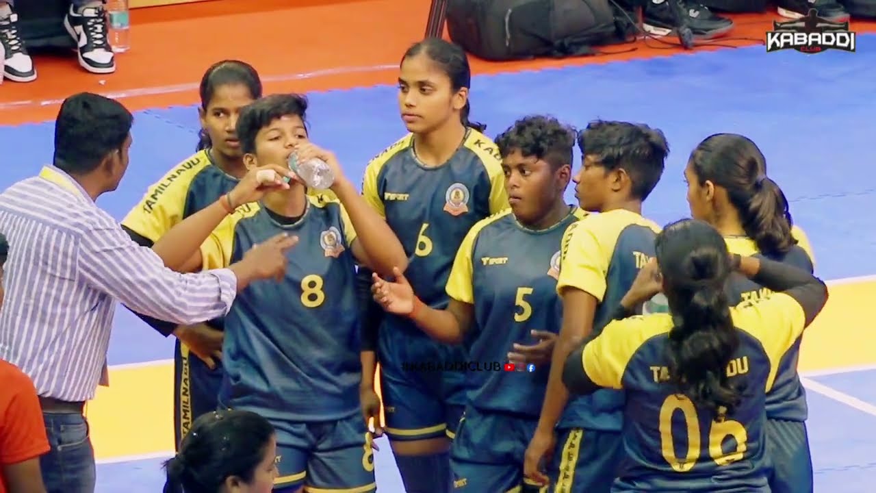 2nd halfSEMI FINAL--Tamil Nadu Vs Indian Railways72senior womans kabaddi championship telangana 2026