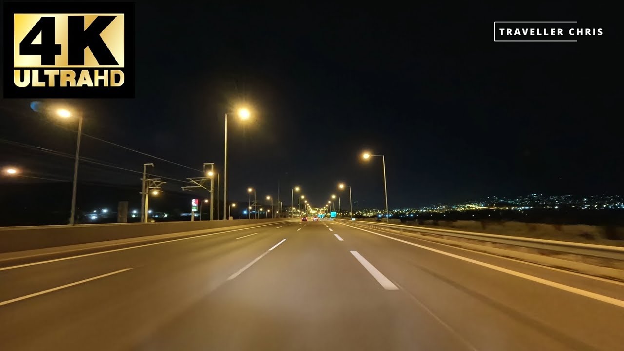 Relaxing 4K Night City Drive in Athens | Artemida - Vrilissia | Αρτέμιδα - Βριλήσσια | Spring 2024